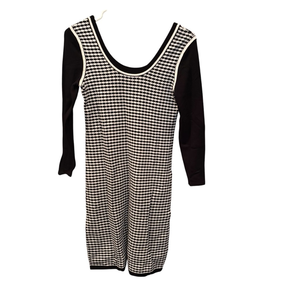 Banana Republic women’s small dress black & white checkered print